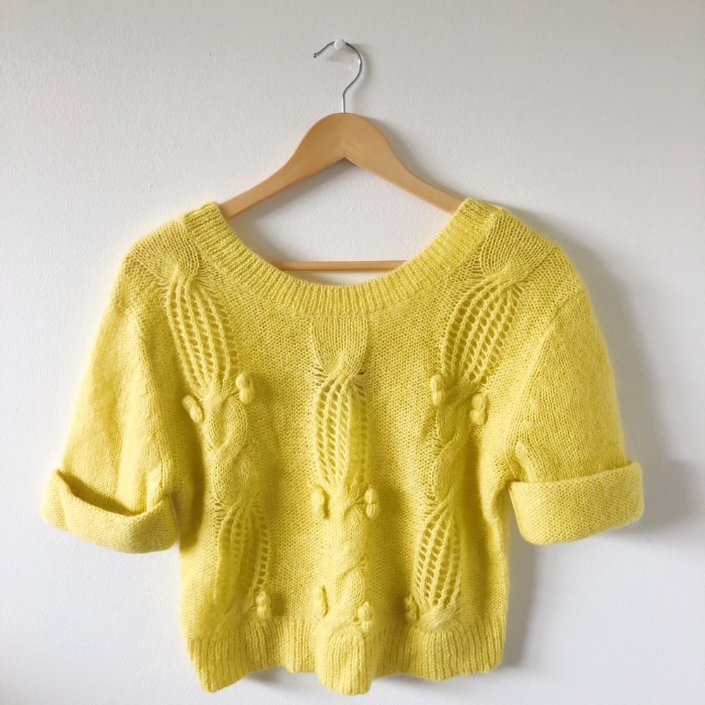 Anthropologie crop sweater